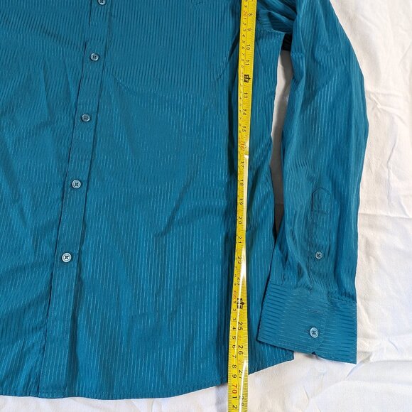 LE CHATEAU MEN'S BUTTON UP FRONT DRESS CASUAL LONG SLEEVE SHIRT SIZE XL 18 STYLE - Picture 10 of 16